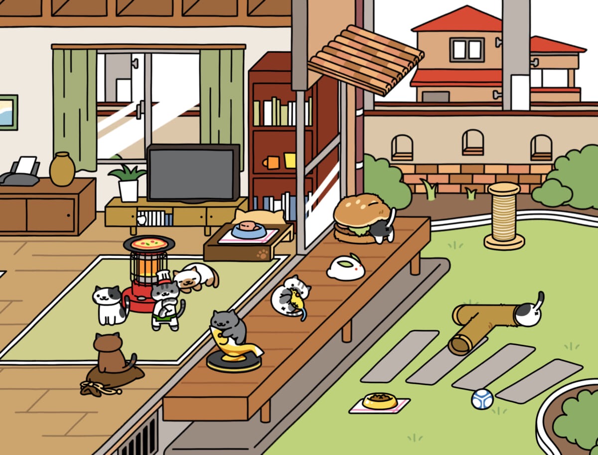 ねこあつめ2のタイトル画面